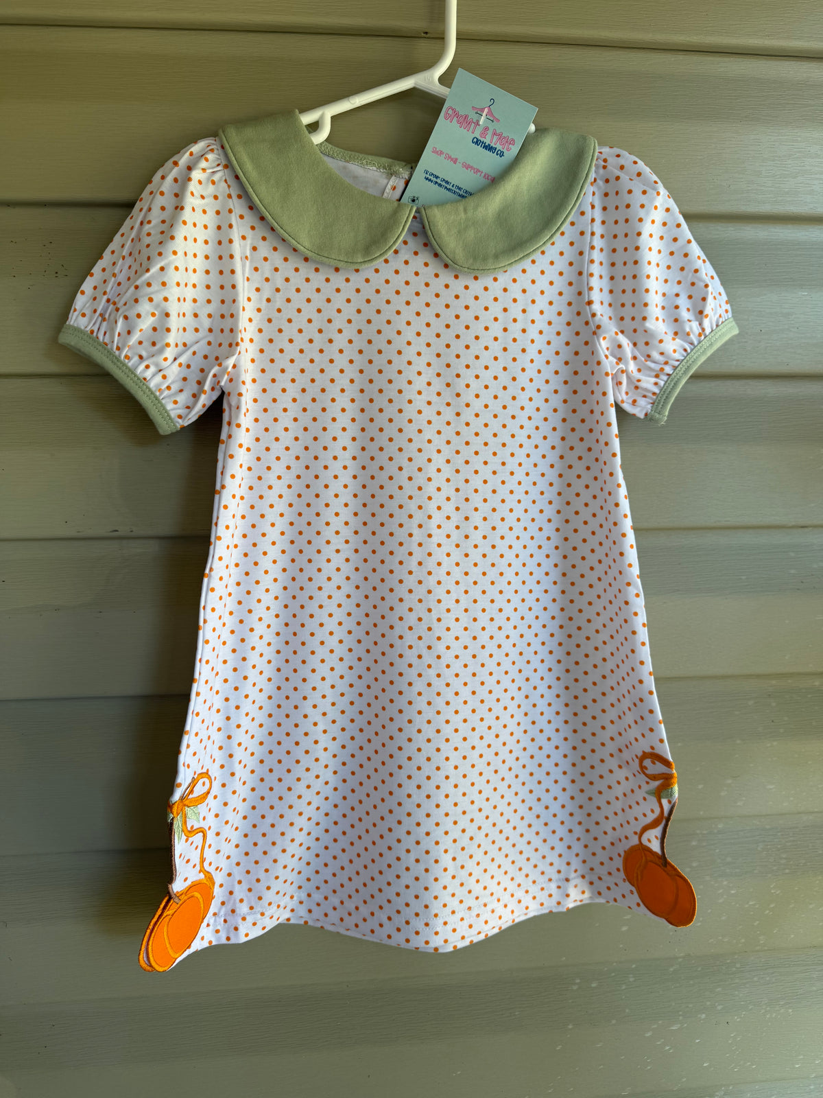 Polka Dot Pumpkin Dress