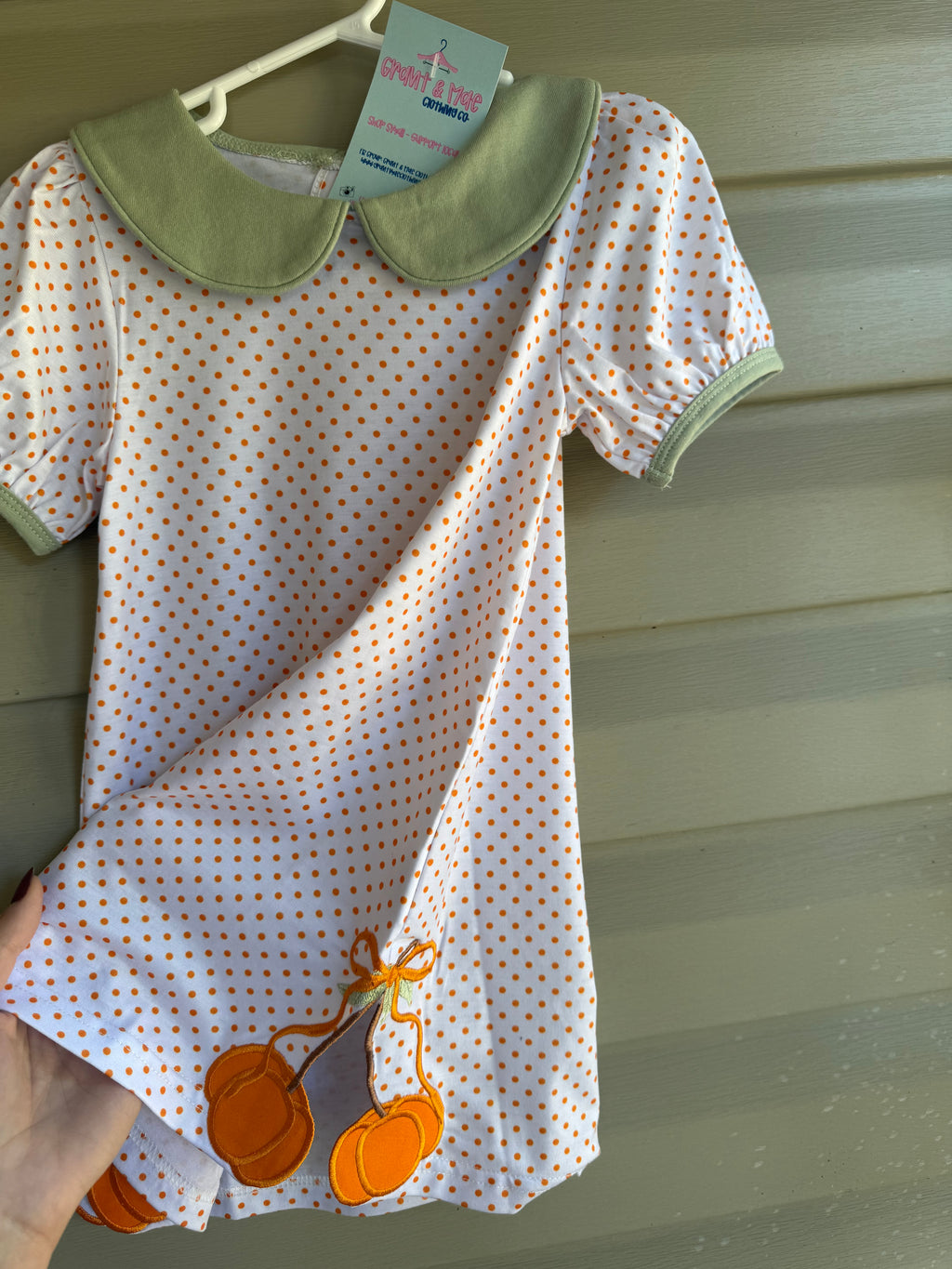 Polka Dot Pumpkin Dress