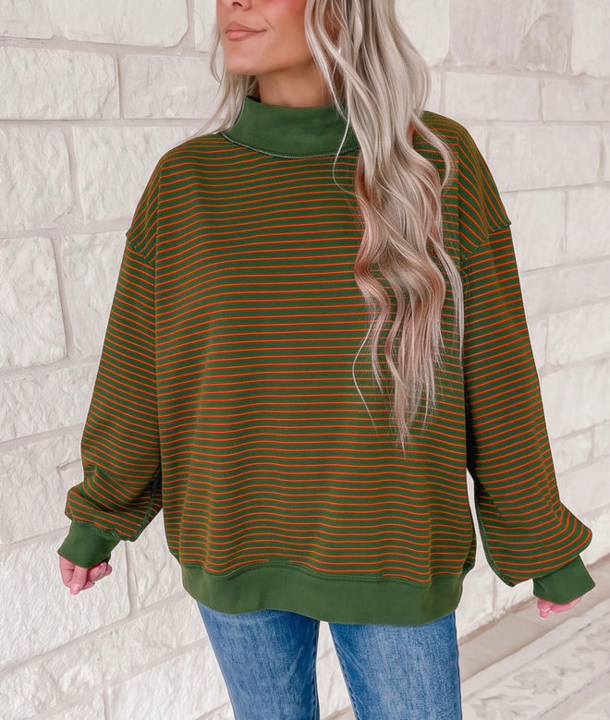 Falling for You Mock Neck