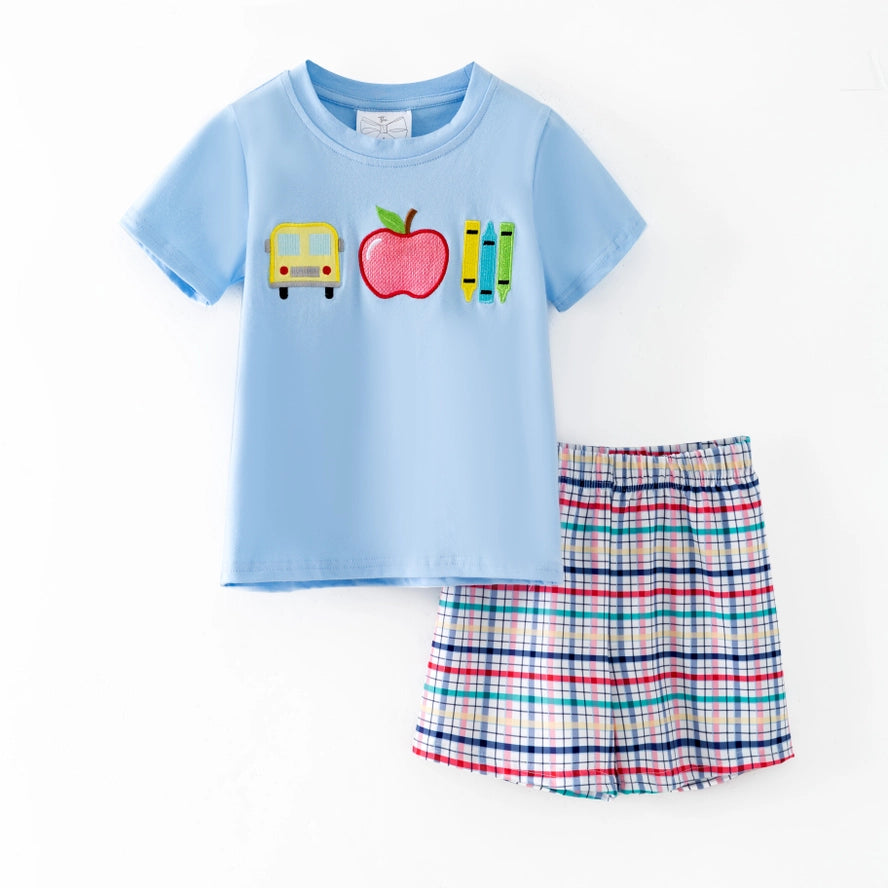 School Days Boys Short Set